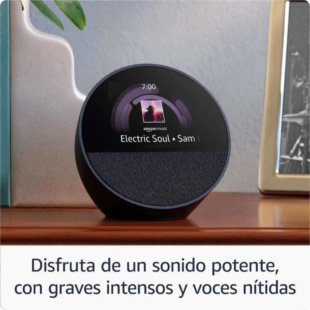 Par Inteligente Alexa Echospot Negro