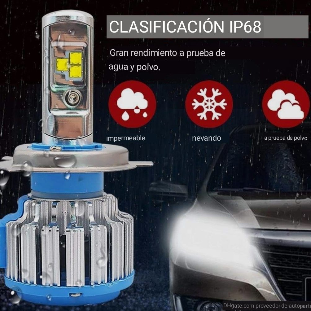 H4  TURBO LED FARO NEBLINERO 15000 LUMEN