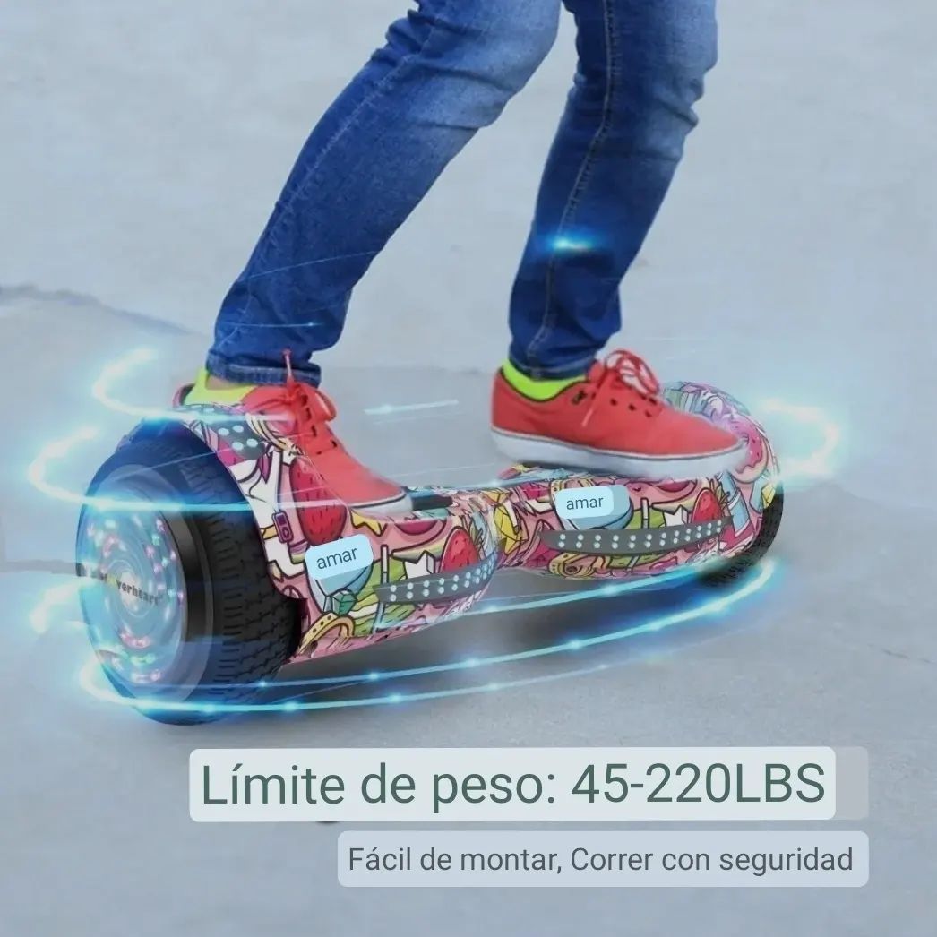 Patineta Electrica Rgb Scooter Smart