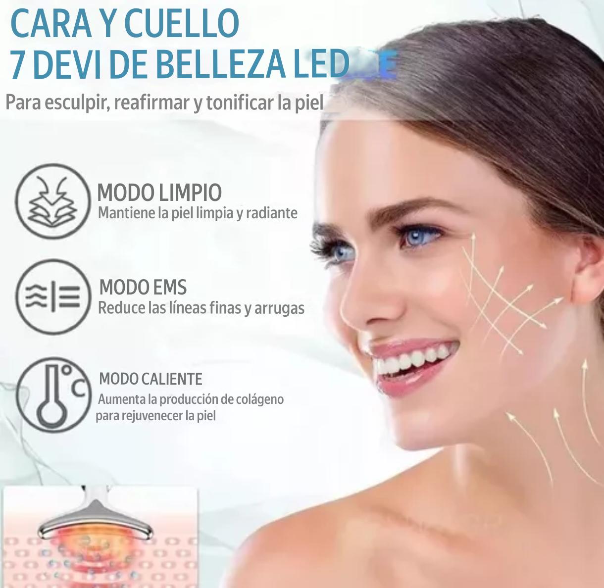 Masajeador Reafirmante Facial con 3 LED