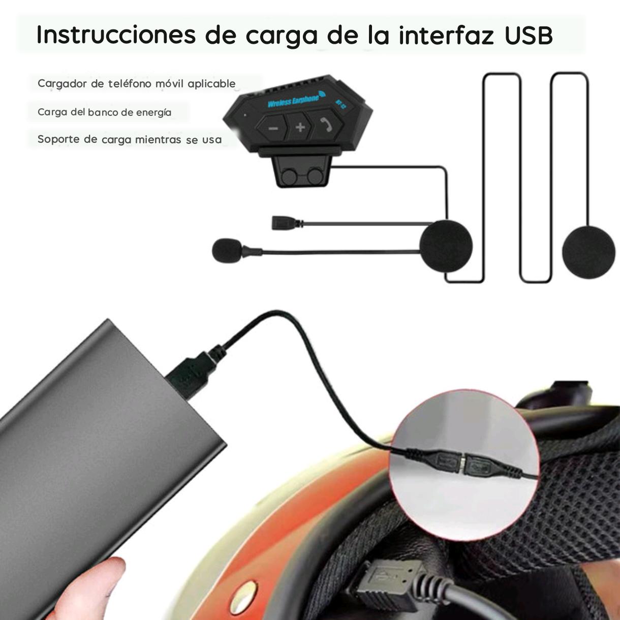 Audifono Casco Para Moto Auriculares